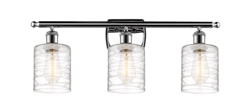 Cobbleskill 3 Light Vanity In Polished Chrome (516-3W-PC-G1113)