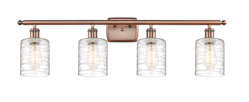 Cobbleskill 4 Light Vanity In Antique Copper (516-4W-AC-G1113)