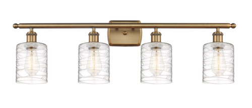 Cobbleskill 4 Light Vanity In Brushed Brass (516-4W-BB-G1113)