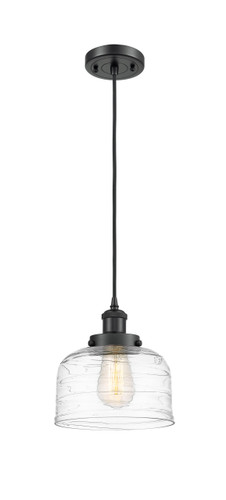 Bell 1 Light Mini Pendant In Matte Black (916-1P-BK-G713)