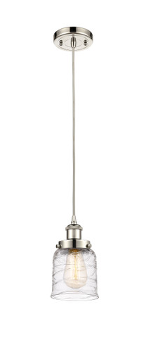 Bell 1 Light Mini Pendant In Polished Nickel (916-1P-PN-G513)