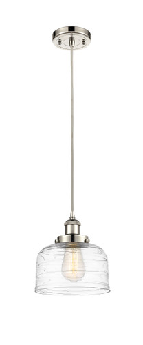 Bell 1 Light Mini Pendant In Polished Nickel (916-1P-PN-G713)