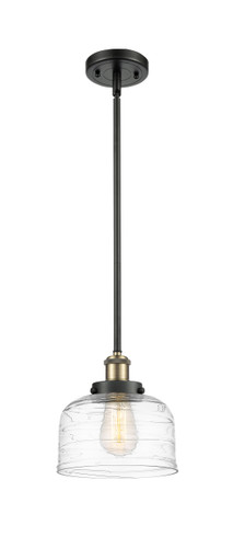 Bell 1 Light Mini Pendant In Black Antique Brass (916-1S-BAB-G713)