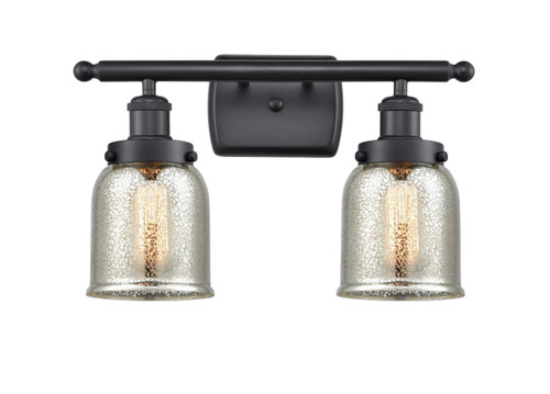 Bell 2 Light Vanity In Matte Black (916-2W-BK-G58)