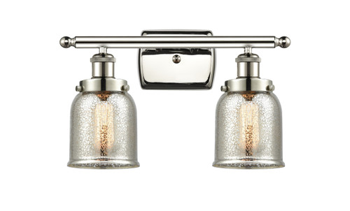 Bell 2 Light Vanity In Polished Nickel (916-2W-PN-G58)