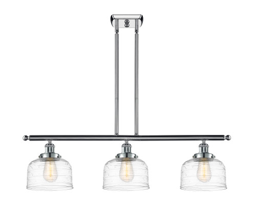 Bell 3 Light Island In Polished Chrome (916-3I-PC-G713)