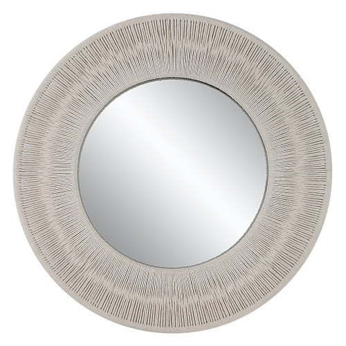 Sailor's Knot White Small Round Mirror (09824)