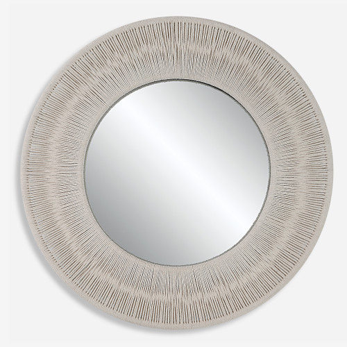 Sailor's Knot White Small Round Mirror (09824)