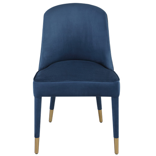 Brie Armless Sapphire Chair, Set of 2 (23724)