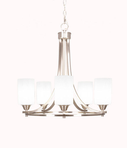 Paramount 5 Light Chandelier In Brushed Nickel (3405-BN-310)
