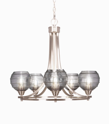 Paramount 5 Light Chandelier In Brushed Nickel (3405-BN-5112)