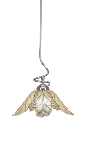 Capri 1 Light Pendant In Brushed Nickel (900-BN-102)