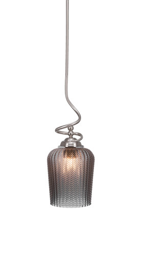 Capri 1 Light Pendant In Brushed Nickel (900-BN-4282)