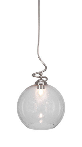 Capri 1 Light Pendant In Brushed Nickel (900-BN-4390)