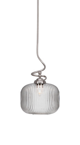 Capri 1 Light Pendant In Brushed Nickel (900-BN-4610)