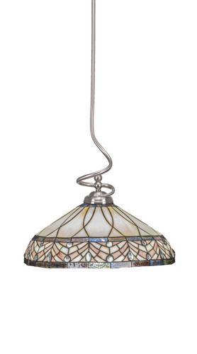 Capri 1 Light Pendant In Brushed Nickel (900-BN-948)