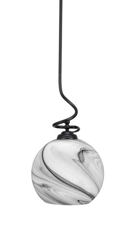 Capri 1 Light Pendant In Matte Black (900-MB-4369)