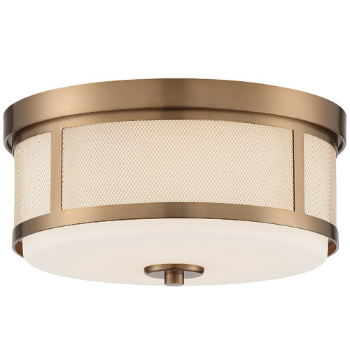 Trevor 2 Light Vibrant Gold Flush Mount (TRV-A3802-VG)