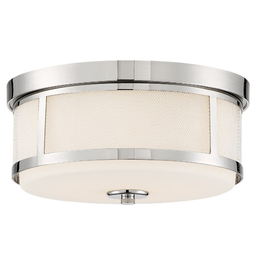 Trevor 2 Light Polished Nickel Flush Mount (TRV-A3802-PN)