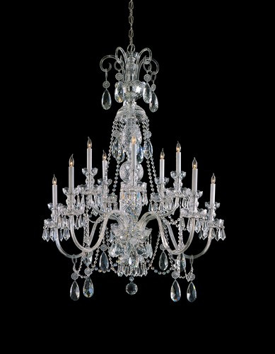 Traditional Crystal 10 Light Polished Chrome Chandelier (5020-CH-CL-MWP)