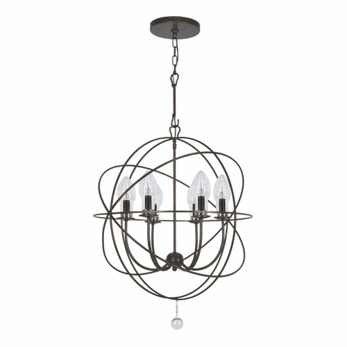 Solaris Outdoor 6 Light Bronze Sphere Chandelier (SOL-9326-EB)