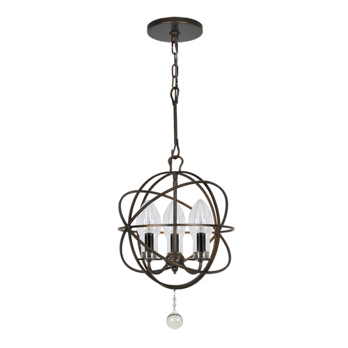 Solaris Outdoor 3 Light Bronze Sphere Chandelier (SOL-9325-EB)