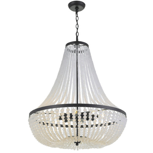 Rylee 8 Light Black Chandelier (609-MK)