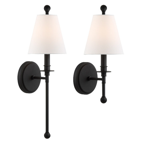 Riverdale 1 Light Black Forged Sconce (RIV-382-BF)