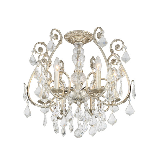 Regis 6 Light Olde Silver Semi-Flush (5115-OS-CL-MWP_CEILING)