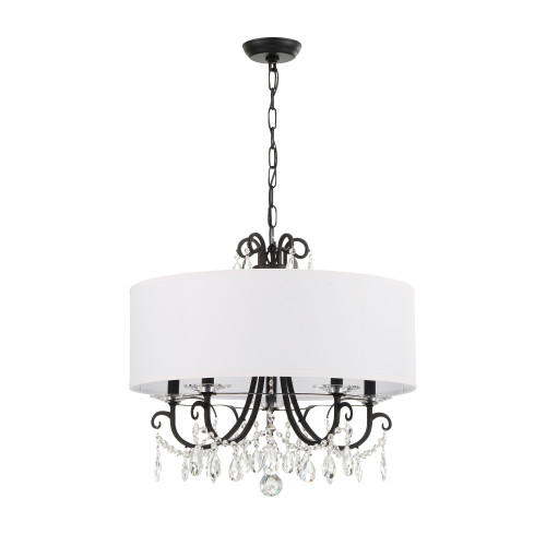 Othello 5 Light Black Chandelier (6625-MK-CL-MWP)