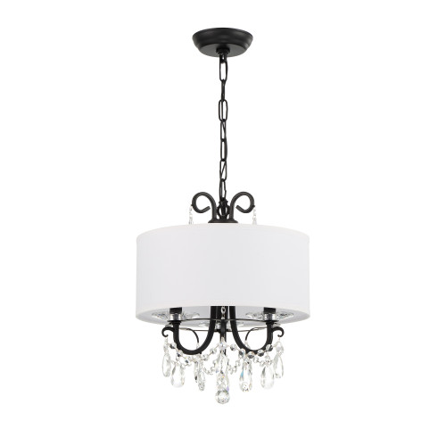 Othello 3 Light Black Mini Chandelier (6623-MK-CL-MWP)