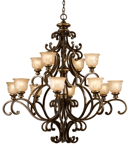 Norwalk 12 Light Bronze Umber Chandelier (7412-BU)