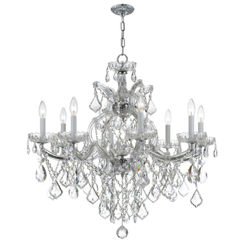 Maria Theresa 9 Light Polished Chrome Chandelier (4409-CH-CL-SAQ)