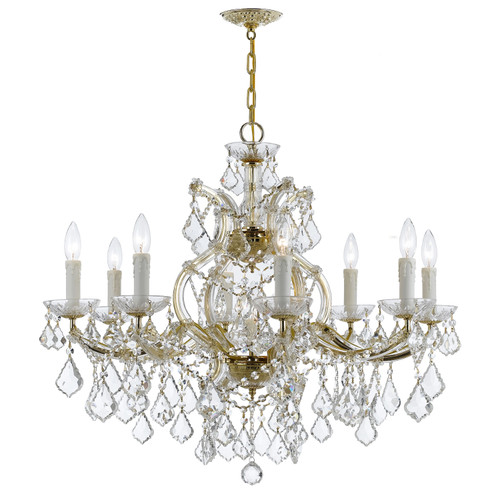 Maria Theresa 9 Light Gold Chandelier (4408-GD-CL-S)