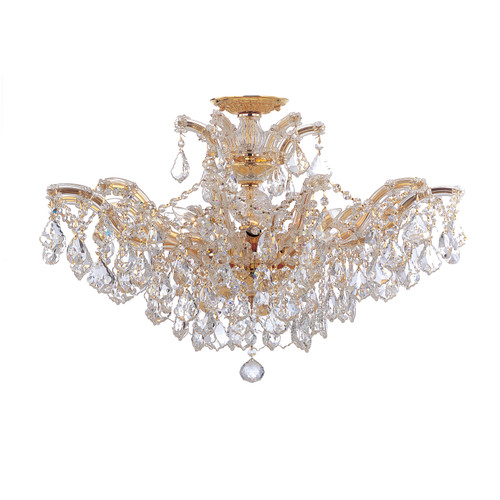 Maria Theresa 6 Light Gold Semi Flush (4439-GD-CL-SAQ_CEILING)