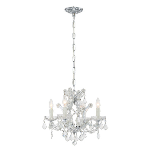 Maria Theresa 4 Light Chrome Mini Chandelier (4474-CH-CL-S)