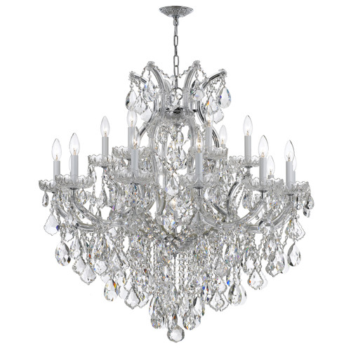 Maria Theresa 19 Light Polished Chrome Chandelier (4418-CH-CL-MWP)