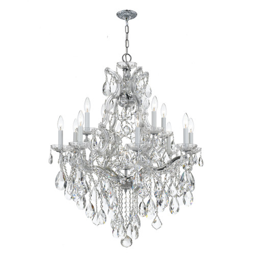 Maria Theresa 13 Light Polished Chrome Chandelier (4413-CH-CL-MWP)