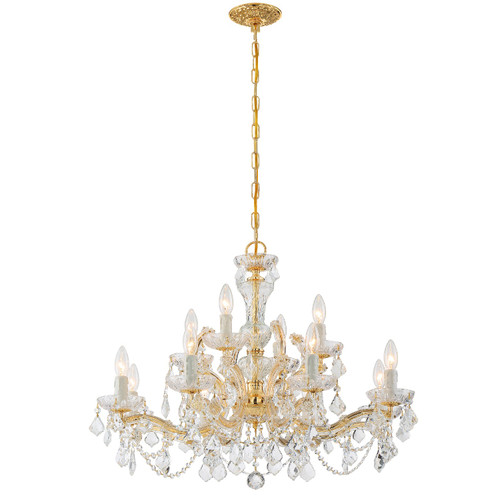 Maria Theresa 12 Light Gold Chandelier (4479-GD-CL-I)