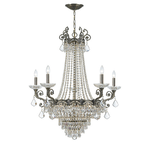 Majestic 11 Light Brass Chandelier (1486-HB-CL-SAQ)