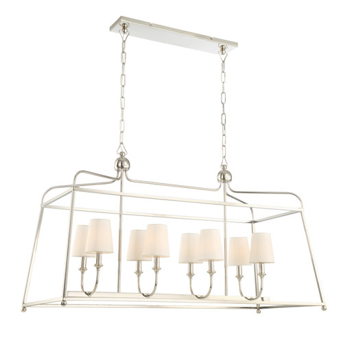 Libby Langdon 8 Light Polished Nickel Chandelier (2249-PN)