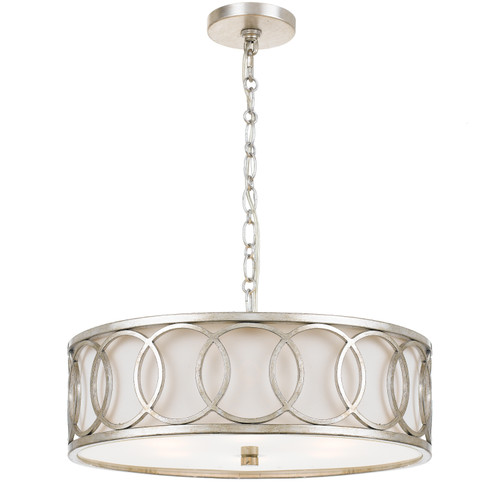 Libby Langdon 6 Light Antique Silver Chandelier (287-SA)