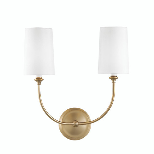 Libby Langdon 2 Light Vibrant Gold Sconce (2242-VG)