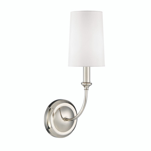 Libby Langdon 1 Light Polished Nickel Sconce (2241-PN)