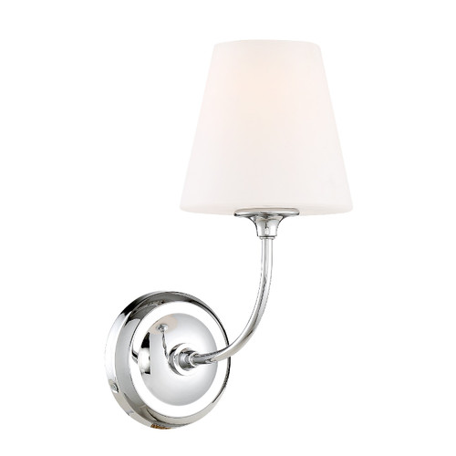 Libby Langdon 1 Light Polished Chrome Sconce (2441-OP-CH)