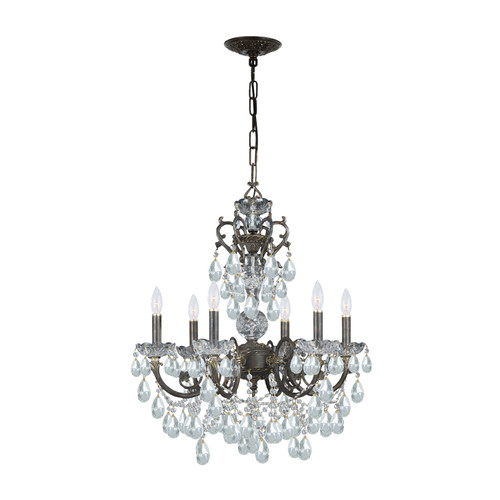 Legacy 6 Light Bronze Chandelier (5196-EB-CL-SAQ)