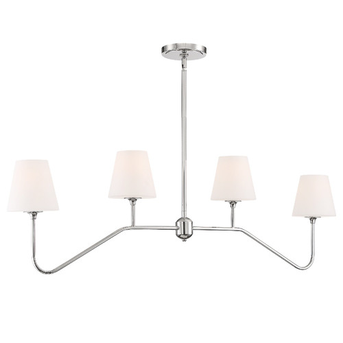 Keenan 4 Light Polished Nickel Chandelier (KEE-A3004-PN)