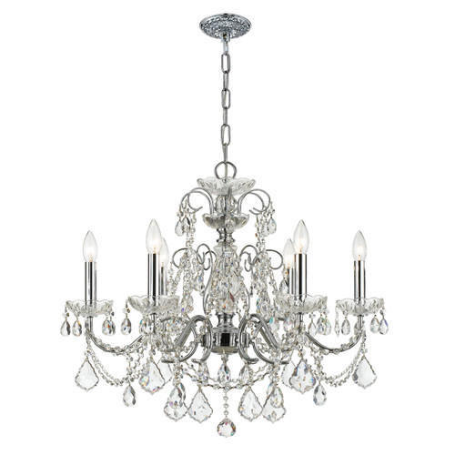 Imperial 6 Light Polished Chrome Chandelier (3226-CH-CL-S)
