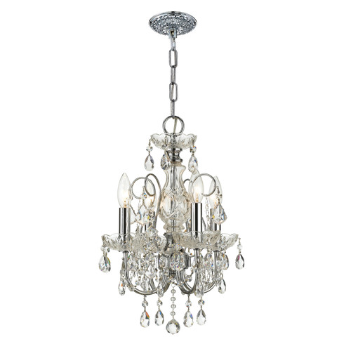 Imperial 4 Light Polished Chrome Mini Chandelier (3224-CH-CL-MWP)
