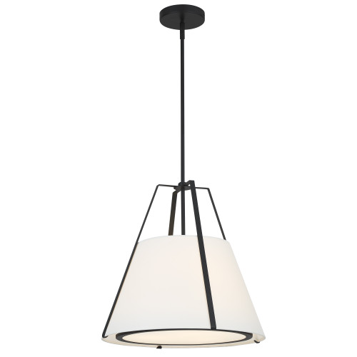 Fulton 3 Light Black Pendant (FUL-904-BK)